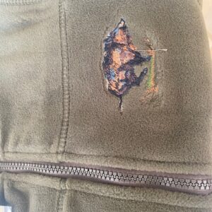 Alternative view of Fleecejacke für Kinder mit Stickerei Wildschwein versch. Größen