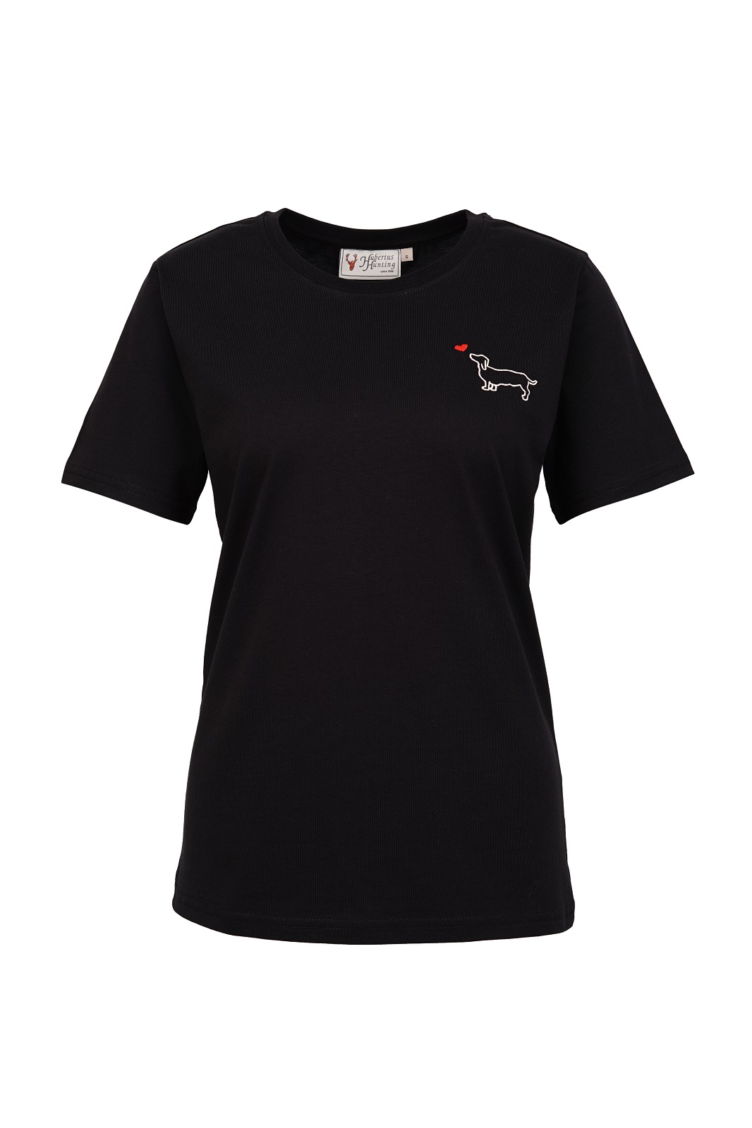 Hubertus Damen T-Shirt Dackel schwarz
