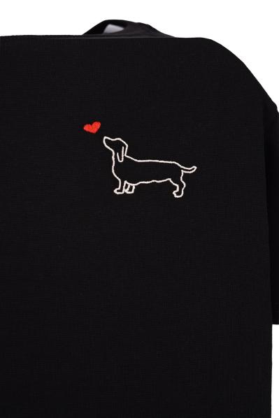 Hubertus Damen T-Shirt Dackel schwarz – Bild 2